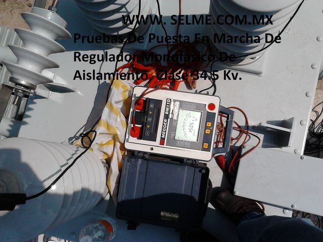 www.selme.com.mx Pruebas A Reguladores Aislamiento Clase 34.5 KV.